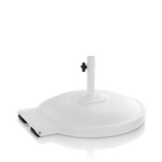 Umbrella Base 135lbs with Wheels Tex White